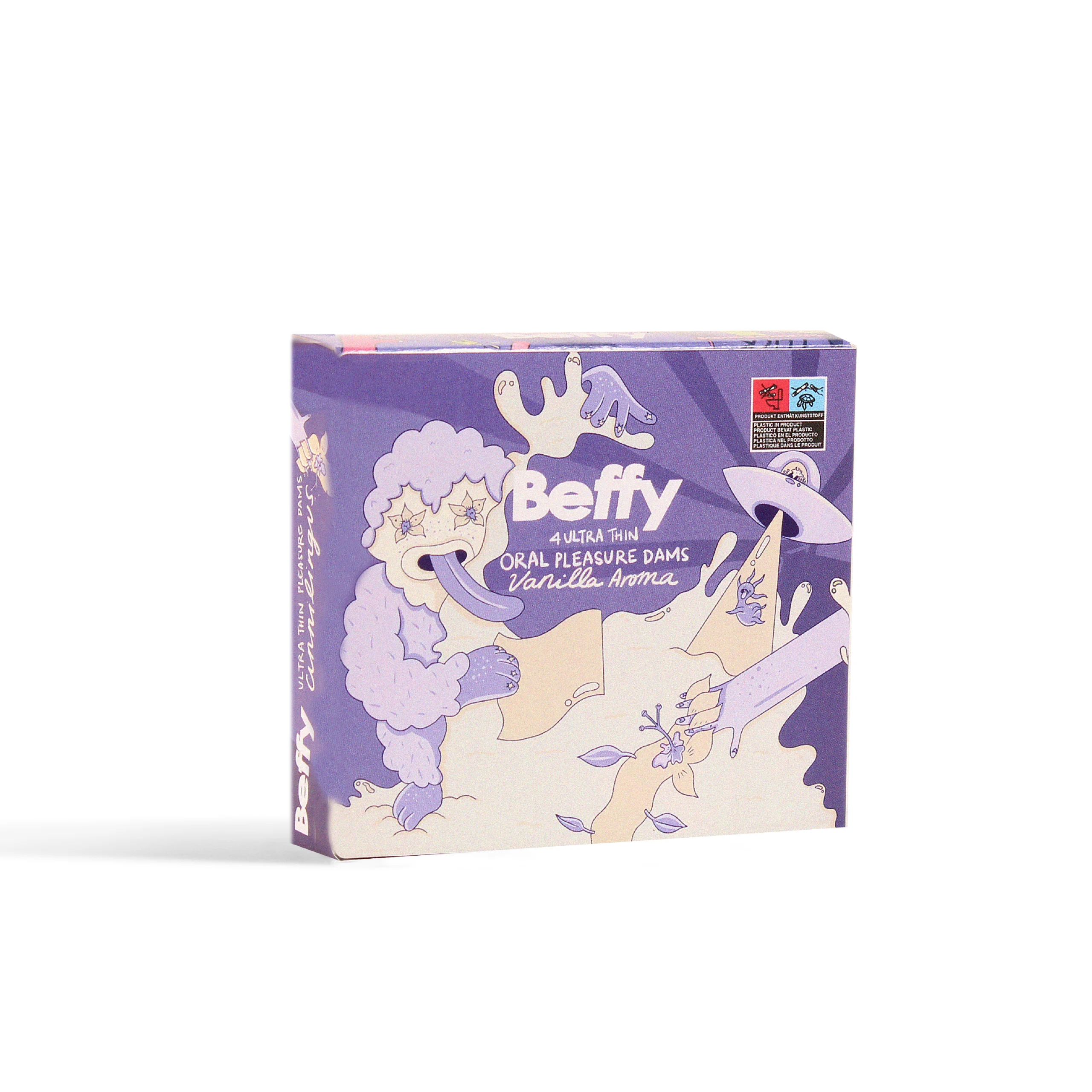 Beffy oral dams 4 pieces - Vanilla aroma