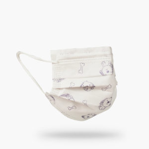 Children's mouth mask, white - 50 pieces